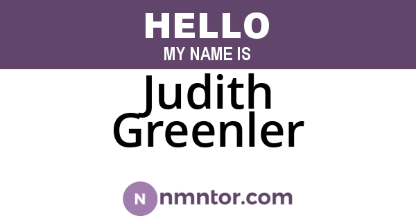 Judith Greenler