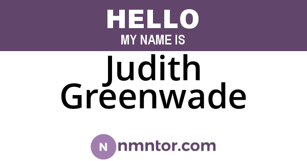 Judith Greenwade