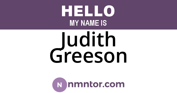 Judith Greeson