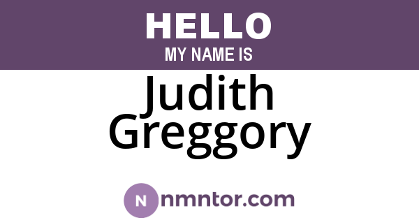 Judith Greggory