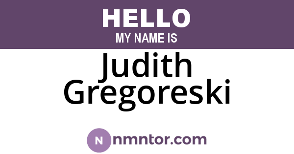 Judith Gregoreski