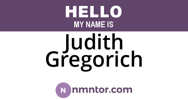 Judith Gregorich