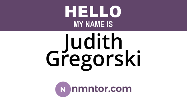Judith Gregorski