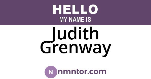 Judith Grenway