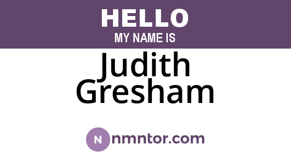 Judith Gresham