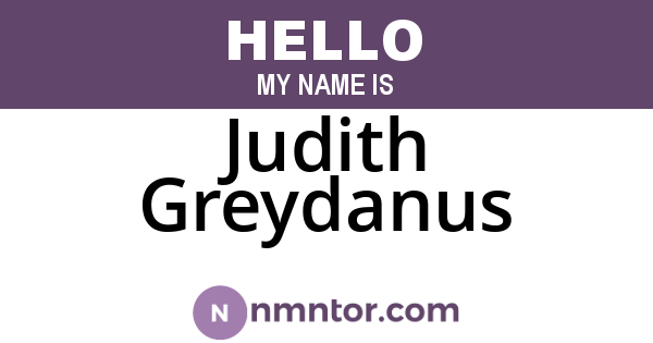 Judith Greydanus