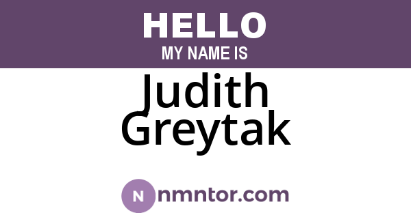 Judith Greytak