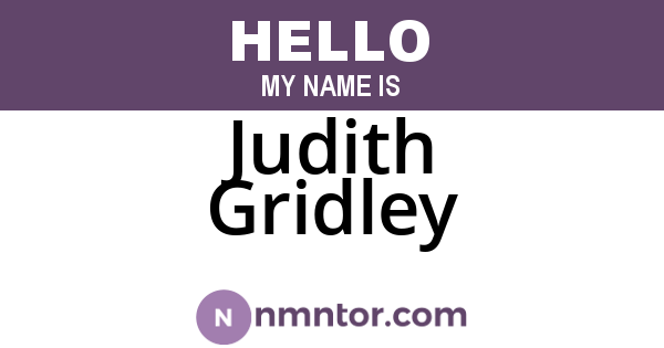 Judith Gridley
