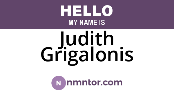 Judith Grigalonis