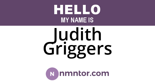 Judith Griggers