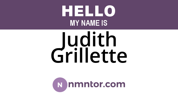 Judith Grillette