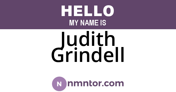 Judith Grindell