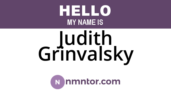 Judith Grinvalsky
