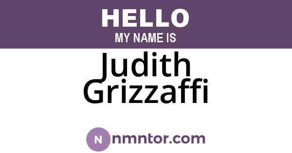 Judith Grizzaffi