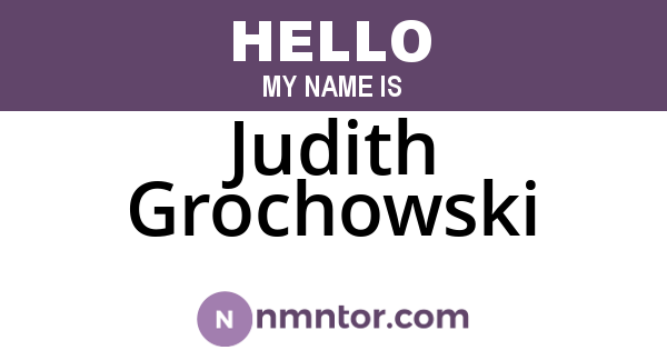 Judith Grochowski