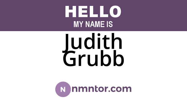 Judith Grubb