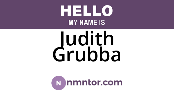 Judith Grubba
