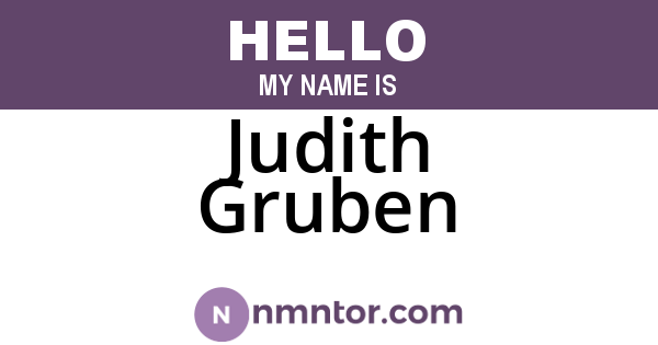 Judith Gruben