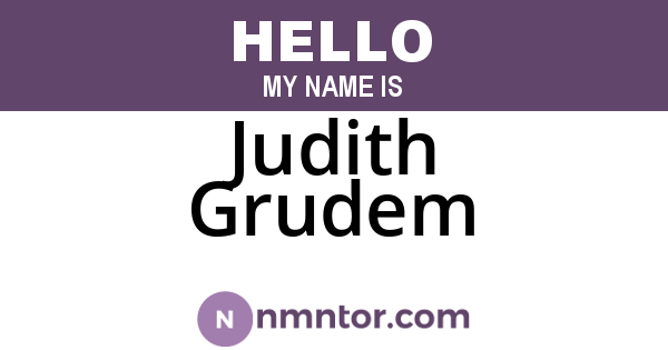 Judith Grudem