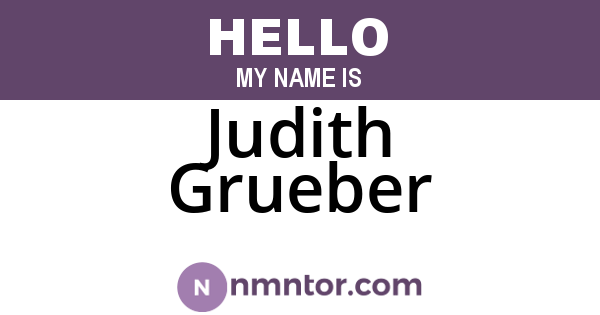 Judith Grueber