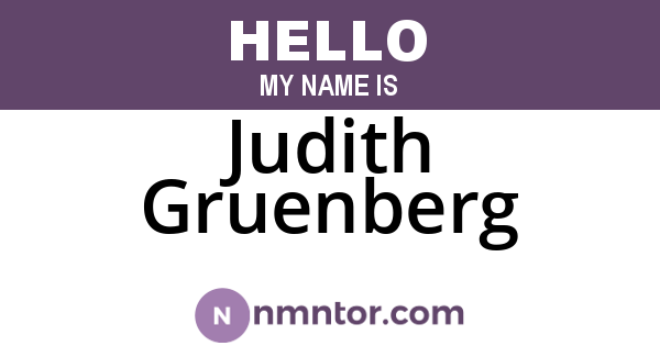 Judith Gruenberg