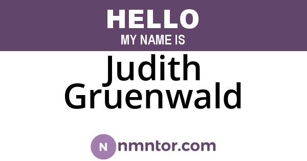 Judith Gruenwald