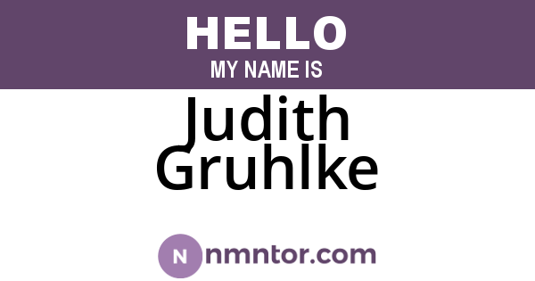 Judith Gruhlke
