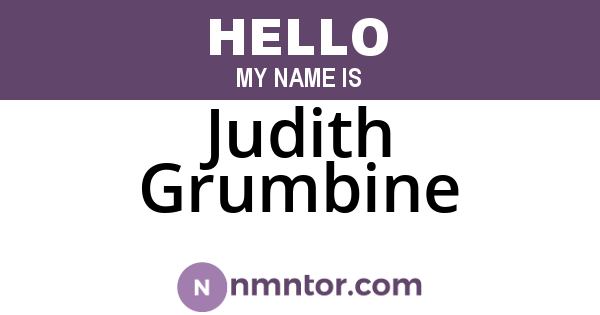Judith Grumbine