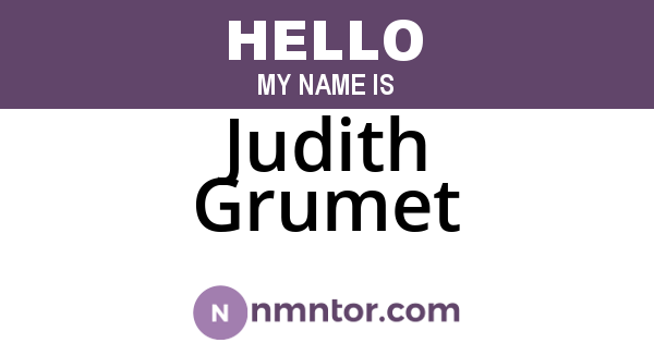 Judith Grumet