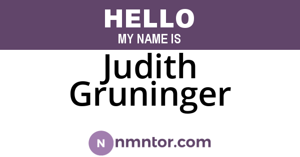 Judith Gruninger