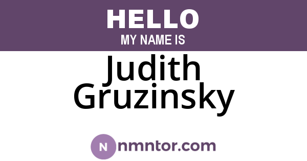 Judith Gruzinsky