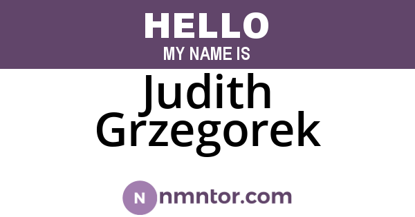 Judith Grzegorek