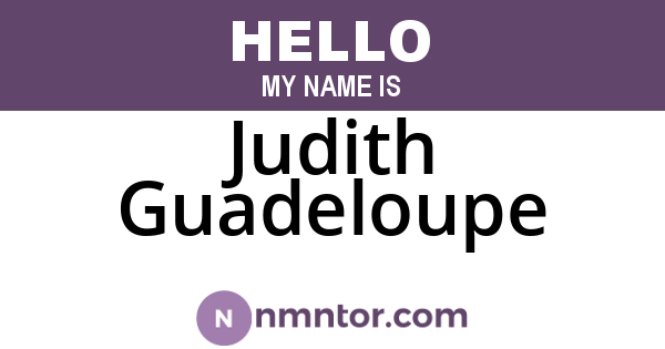Judith Guadeloupe
