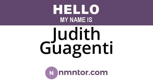 Judith Guagenti