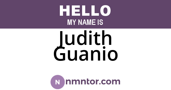 Judith Guanio