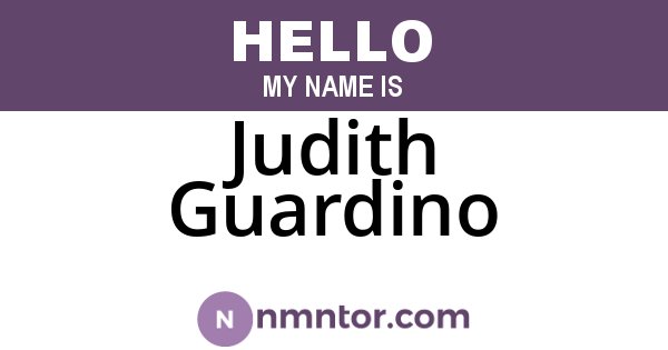 Judith Guardino
