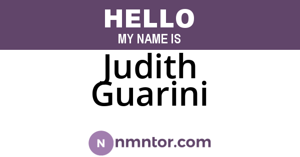 Judith Guarini