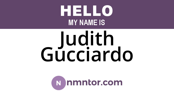 Judith Gucciardo