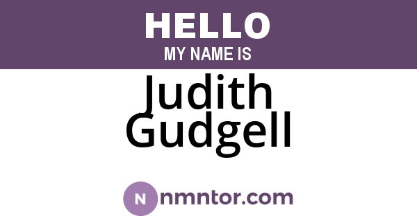 Judith Gudgell