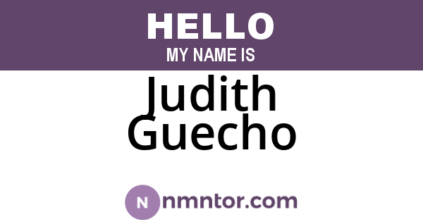 Judith Guecho