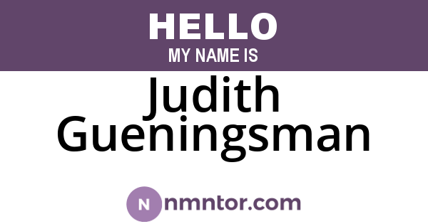Judith Gueningsman