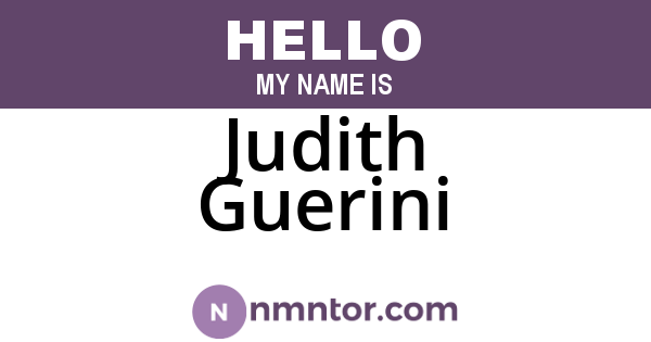 Judith Guerini