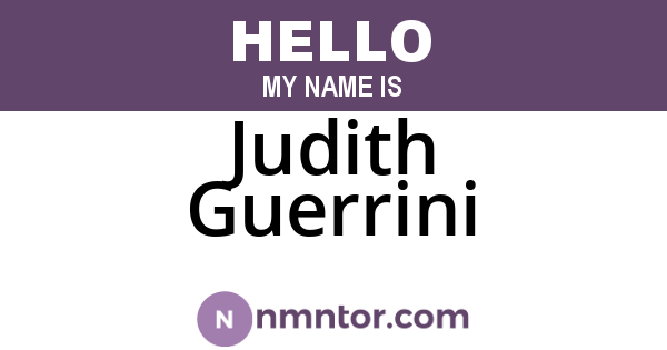 Judith Guerrini
