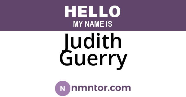 Judith Guerry