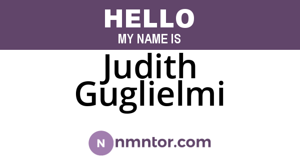 Judith Guglielmi