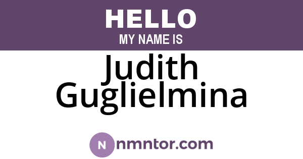 Judith Guglielmina