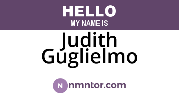 Judith Guglielmo