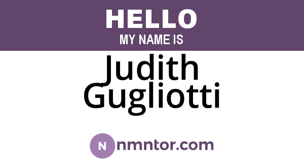 Judith Gugliotti