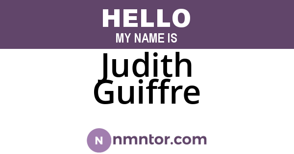 Judith Guiffre