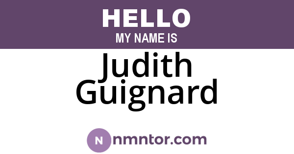 Judith Guignard